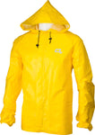 O2 Rainwear Element Series Rain Jacket with hood: Yellow LG