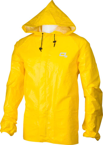 O2 Rainwear Element Series Rain Jacket with hood: Yellow SM