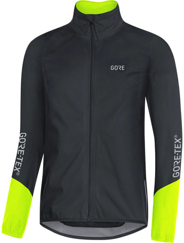 GORE® C5 GORE-TEX Active Jacket - Black/Neon Yellow Men's X-Large