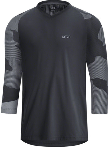 GORE® C5 Trail 3/4 Cycling Jersey - Black/Dark Graphite Grey Men's Small