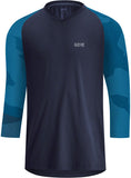 GORE® C5 Trail 3/4 Cycling Jersey - Orbit Blue/Sphere Blue Men's Medium