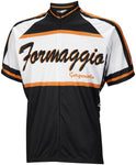 World Jerseys Formaggio Primo Uno Jersey White/Black Short Sleeve Men's X