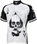 World Jerseys Deal with It Ace of Spades Jersey White/Black Short Sleeve Men's