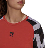 Five Ten The Trail Longsleeve Jersey - Red/Sand Women's X-Small