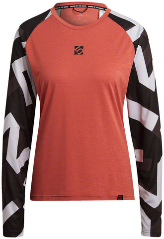 Five Ten The Trail Longsleeve Jersey - Red/Sand Women's X-Small