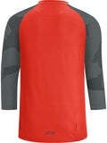 GORE® C5 Trail 3/4 Cycling Jersey - Fireball/Urban Grey Men's Medium