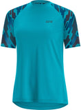 GORE® C5 Trail Short Sleeve Cycling Jersey - Orbit Blue/Scuba Blue Women's