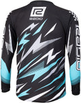 Radio Lightning BMX Race Jersey Toothpaste Green Long Sleeve Men's