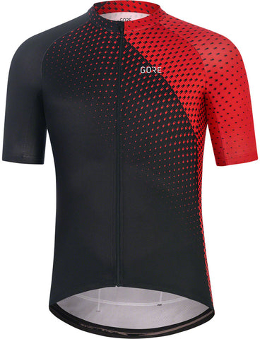 GORE® Wear Flash Cycling Jersey - Black/Red Men's Large