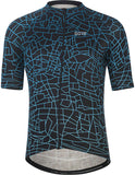 GORE® Wear Gotham Cycling Jersey - Black/Sphere Blue Men's Medium