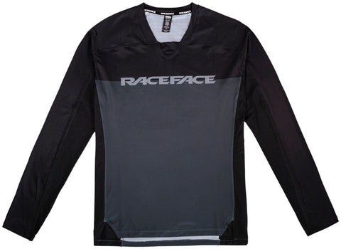 RaceFace Diffuse Long Sleeve Jersey - Gray Men's X-Large