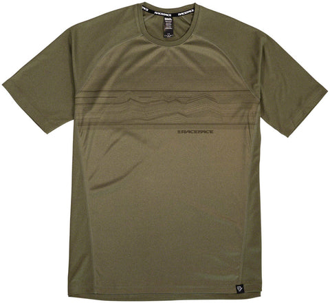 RaceFace Trigger Short Sleeve Jersey - Olive Men's Large