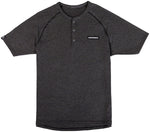 RaceFace All Day Henley Short Sleeve Jersey - Charcoal Men's Medium