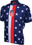 World Jerseys 1956 Retro USA Jersey Red/White/Blue Short Sleeve Men's