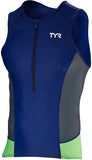 TYR Competitor Singlet MultiSport Top Navy/GRAY Sleeveless Men's