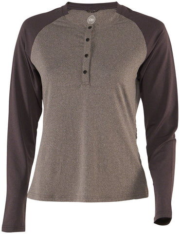 Club Ride Ida Jersey - Gray/Black Long Sleeve Women's X-Small