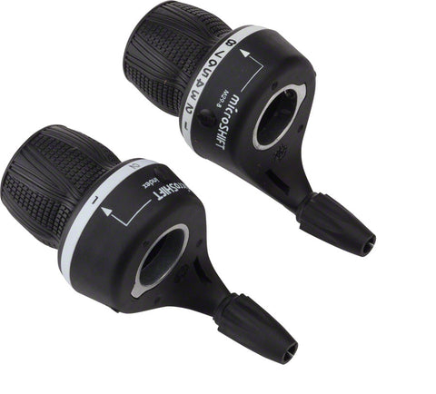 microSHIFT MS25 Twist Shifter Set 8Speed Triple Shimano Compatible