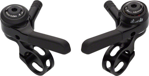 microSHIFT Thumb Shifter Set 9Speed Double/Triple Shimano Compatible Black