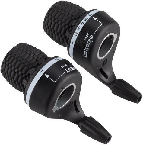 microSHIFT MS25 Twist Shifter Set 6Speed Triple Shimano Compatible