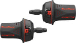 SunRace M21 Twist Shift Set 7Speed Rear 3Speed Front Red
