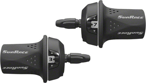 SunRace M21 Twist Shift Set 8Speed Rear Friction Front GRAY