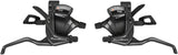 SunRace M406 ST Trigger Brake/Shift Lever Set - 3x7-Speed For V-Brakes Black