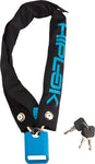 Hiplok Lite Wearable Hardened Steel Chain Lock 8mm Black and Cyan