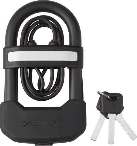 Hiplok DC Wearable ULock 2.5 x 5.3 Keyed Black Includes 1m cable