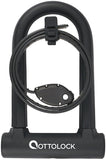 OTTOLOCK SIDEKICK Bundle Compact ULock and 30 Cinch Lock Black