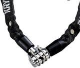 Kryptonite Keeper 411 Chain Lock with Combination Black 4 x 110cm