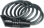 MSW CLK108 Combination Cable Lock 8mm x 5' Black