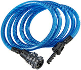 Kryptonite, Keeper Combo Cable, Cable lock, Combination, 7mm, 122cm, 4', Blue