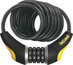 OnGuard Doberman Combo Cable Lock 6' x 10mm GRAY/Black/Yellow