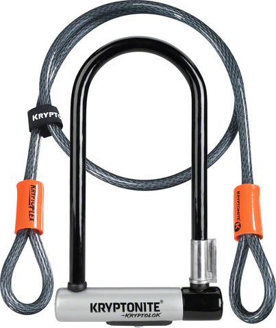 Kryptonite KryptoLok ULock 4 x 9 Keyed Black Includes 4' cable and bracket