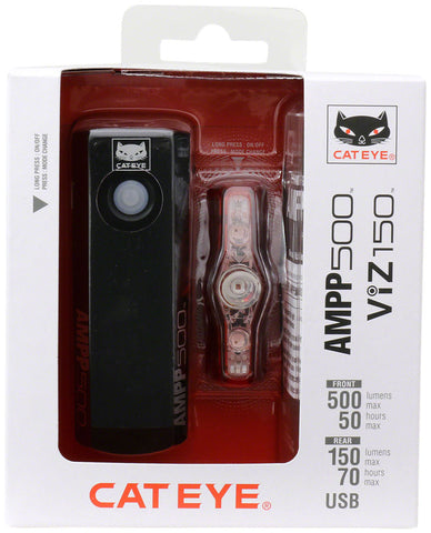 Light Cateye Hl-El085Rc Tl-Ld800R Ampp500/Viz150 Combo Bk