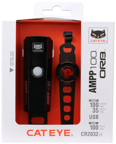 Light Cateye Hl-El042Rc Tl-Ld160Rc Ampp200/Orb Combo Bk