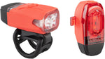 Lezyne KTV Drive Headlight and Taillight Set Red