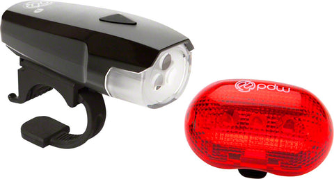 Portland Design Works Spaceship 3 Headlight and Red Planet Taillight Set