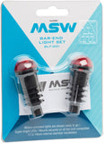 MSW Bar End Lightset with Motion Sensor Black/Red