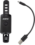 MSW Tigermoth 100 USB Headlight 100 Lumen Black