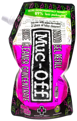 Muc-Off Nano Tech Gel Concentrate Cleaner: 500ml Pouch