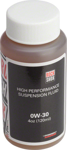 RockShox Suspension Oil 0W30 120ml Bottle Pike/Lyrik B1/Yari Lower Legs