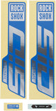 RockShox, SID 35 Ultimate Decal Kit, Gloss Polar for Blue Lowers