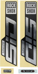 RockShox, SID 35 Ultimate Decal Kit, Gloss Polar for Gloss Black Lowers