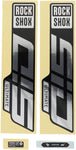 RockShox, SID 35 Ultimate Decal Kit, Gloss Rainbow for Gloss Black Lowers