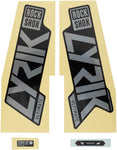 RockShox, Lyrik Ultimate Decal Kit, Gloss Rainbow for Gloss Black Lowers