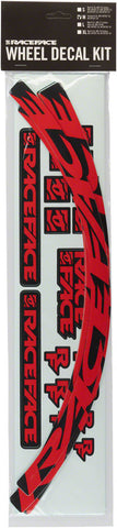 RaceFace Large Offset Rim Decal Kit Red (185C)