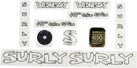 Surly Wednesday Frame Decal Set White