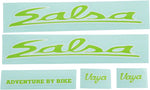 Salsa Vaya Travel Decal Set Green