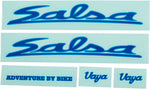 Salsa Vaya Travel Decal Set Blue